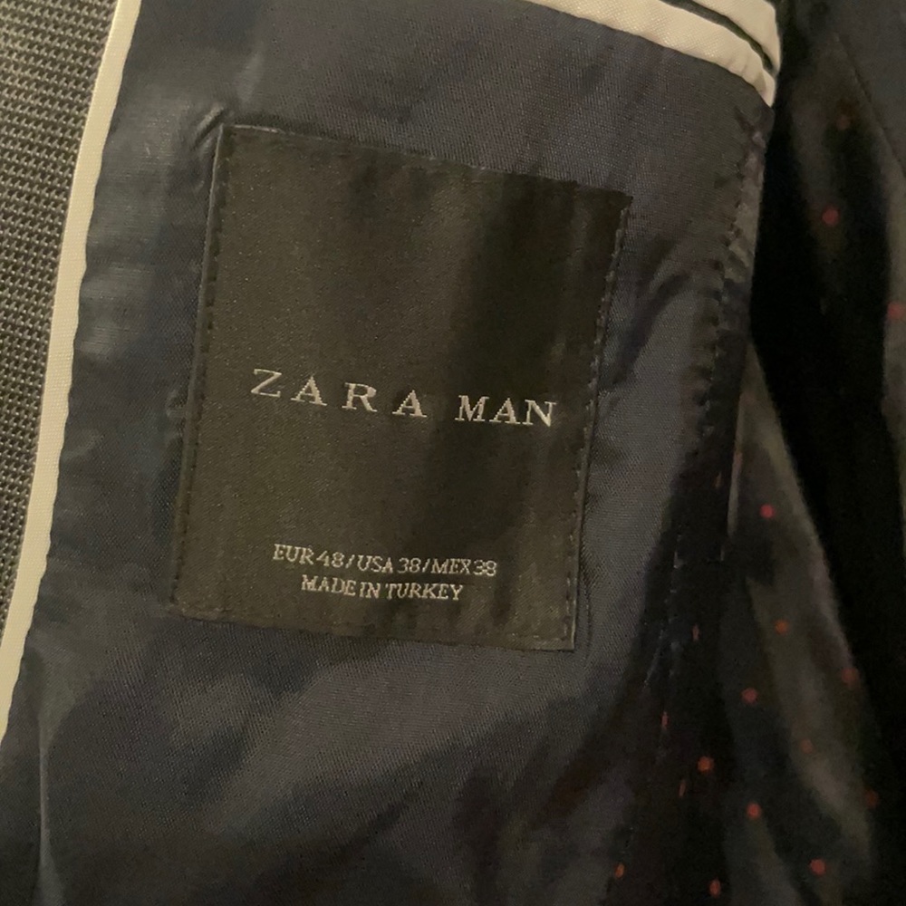 Zara Man Tailored Fit Gray Blazer